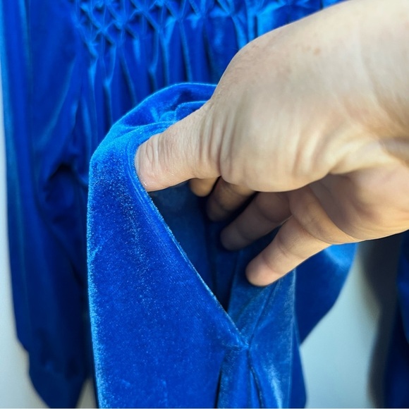 Only Necessities Velvet Blue Nightgown - Size 1X - Picture 7 of 10